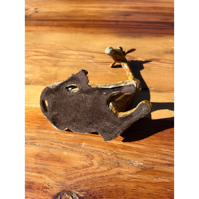 Small Faux Painted Iron Giraffe Sculpture For Sale - Image 12 of 12