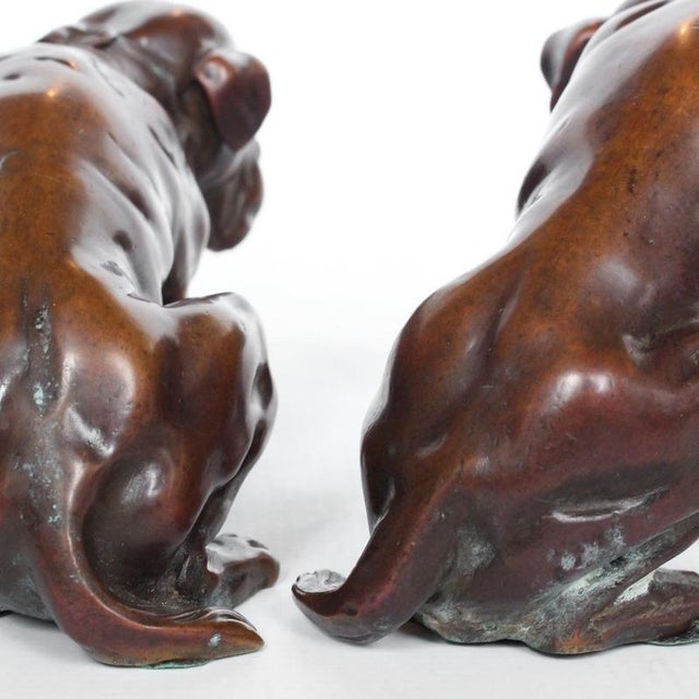 Vintage Bronze Dogs, 1920s, Set of 2 For Sale - Image 6 of 9