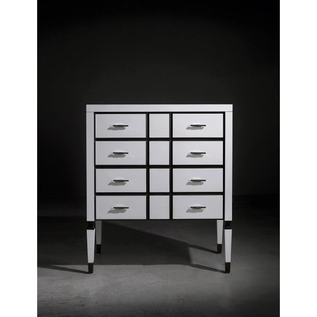 White Finish Chest of Drawers by Jacobo Ventura for CA Spanish Handicraft For Sale - Image 4 of 4