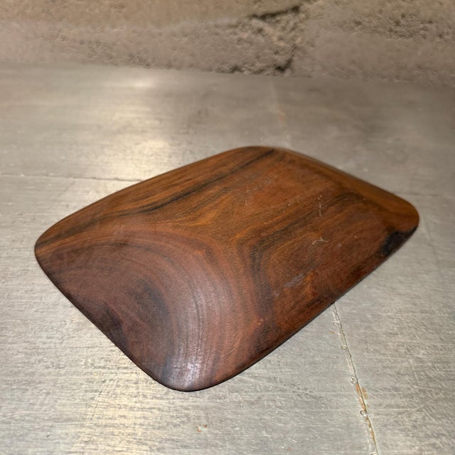 Brown Sculptural Wood Bowl by Alexandre Noll, Organic Form, 1960s Mid Century Mod For Sale - Image 8 of 8