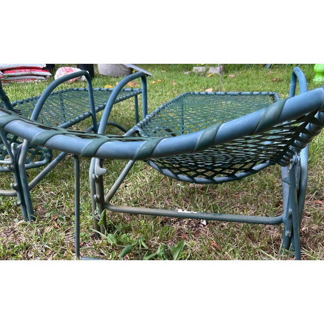 Green Set of 2 Vintage Brown Jordan Tamiami Patio Lounge Chairs For Sale - Image 8 of 12