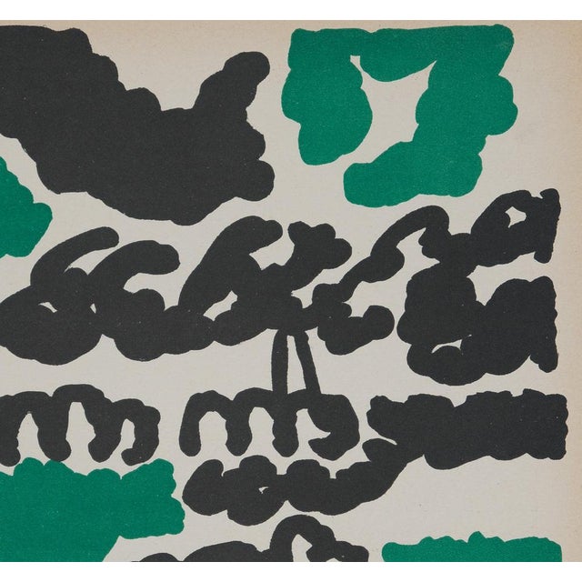 Modern Charles Lapicque, Composition abstraite verte et noire, Lithograph For Sale - Image 3 of 7