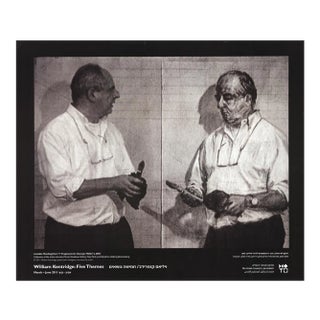 2011 William Kentridge 'Invisible Mending' Contemporary Black & White Israel Offset Lithograph For Sale