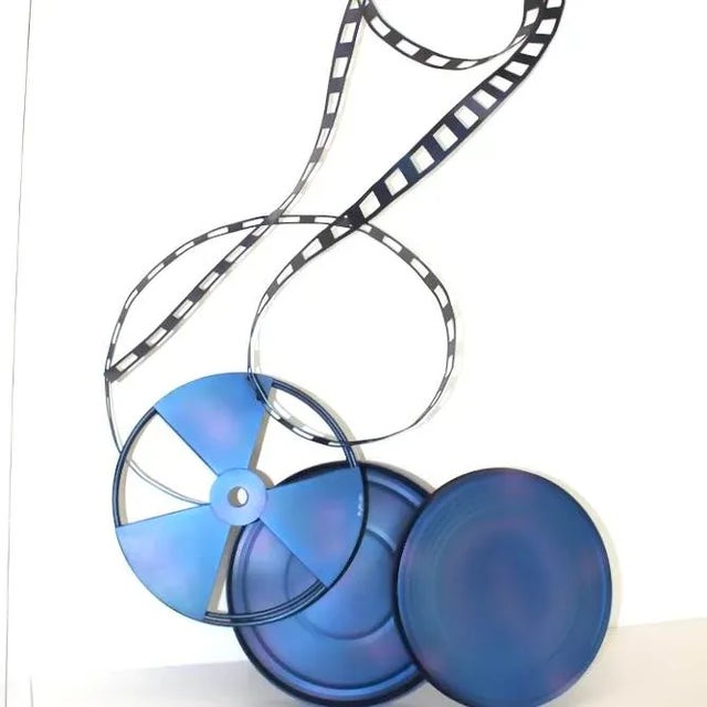 Curtis Jere 1990s Curtis Jere Film Reel Wall Sculpture For Sale - Image 4 of 4