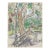 1940s Grace Spongberg Jackson Square New Orleans Drawing For Sale