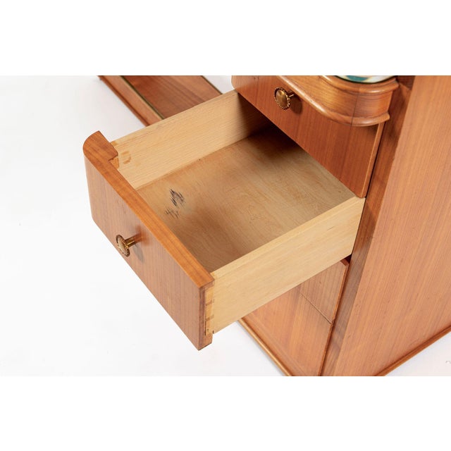 Antique French Art Deco Dominique Lemonwood Desk 1930s For Sale - Image 15 of 16