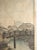 Blue Mid 20th Century Kawase Hasui "Rain at Shinagawa" | Framed Japanese Woodblock Print, Watanabe Lifetime Edition For Sale - Image 8 of 10