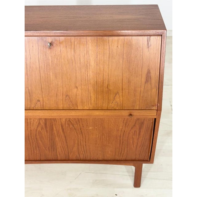 Mid-Century Danish Secretary in Teak by Bernhard Pedersen & Søn for Eskilstrup-Falster Møbelfabrik, 1960s For Sale - Image 6 of 18