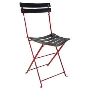 Modern Italian Red Black Celestina Folding Chair by Marco Zanuso for Zanotta, 1970s