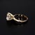 Metal Igi Certified 3ct Lab-Grown Diamond 14k Yellow Gold Solitaire Engagement Ring For Sale - Image 7 of 8