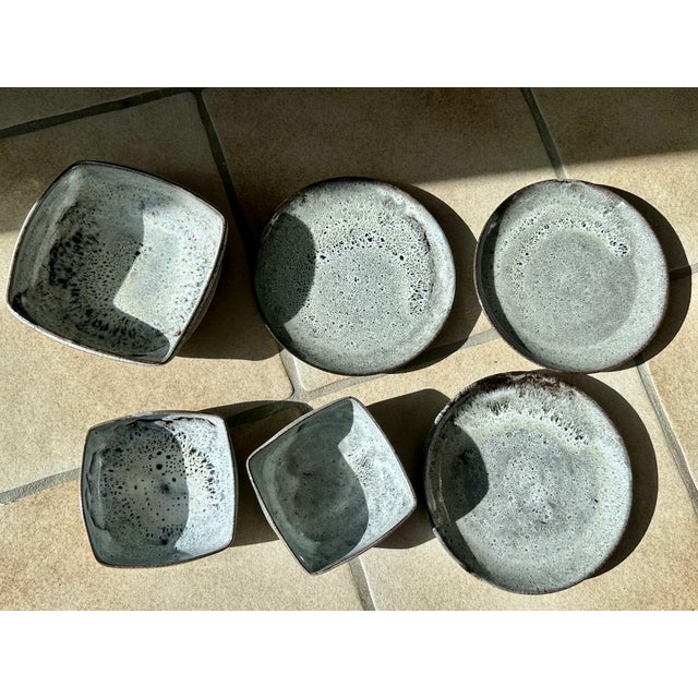 Modern Ceramic Bowls and Plates from Serocka, Germany, 1970s, Set of 6 For Sale - Image 3 of 18