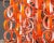 Orange Vistosi Orange Modernist Murano Glass Chandelier, 1980s For Sale - Image 8 of 10