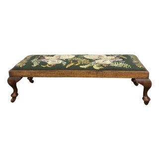 Antique English Footstool For Sale