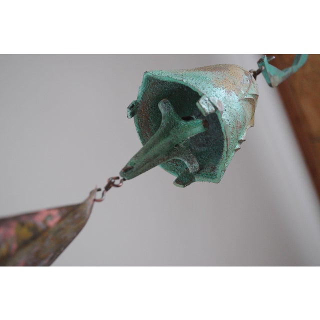Vintage Multi-Color Bronze Bell / Wind Chime by Paolo Soleri for Arconsanti For Sale - Image 10 of 12