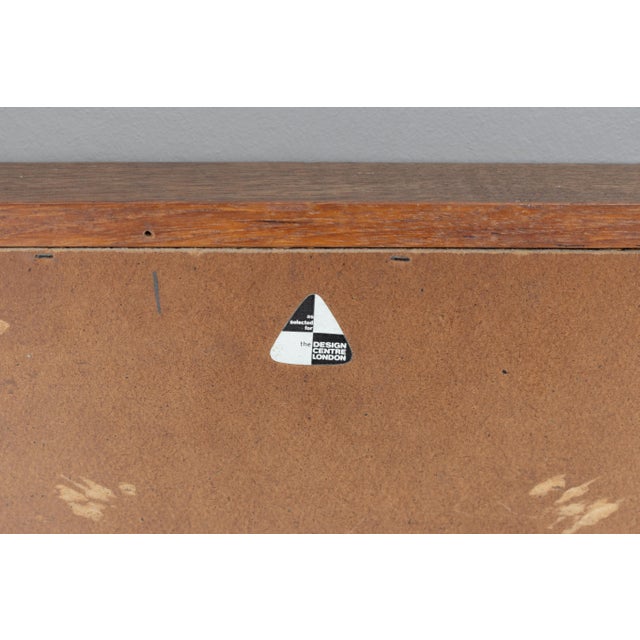 Brown Mid-Century Modern Mirror with Teak Frame, 1960 For Sale - Image 8 of 9
