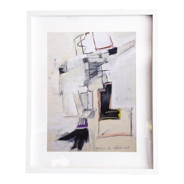 Matrix.VII Framed One of a Kind Surreal Painting For Sale