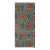 Vintage Hereke Runner Rug in Teal With Orange Arabesque Medallions | Rug & Kilim For Sale