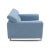 Modern Pasargad Home Serena Modern Blue Lounge Chair With Headrest For Sale - Image 3 of 7