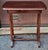 Antique Cherry Stained and Flower Decorated center top Side Table Measures 26" in width x 28" in height x 18" in depth