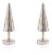 Crimbo 10" Gold Sparkle Cone LED Trees, Set of 2 For Sale