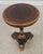 Traditional Maitland Smith Mahogany Inlaid Pedestal Round End Table For Sale - Image 3 of 13