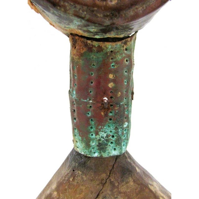 Antique Bakota Reliquary Kota Mask Figure Sculpture From the Tribe in Gabon For Sale - Image 15 of 18