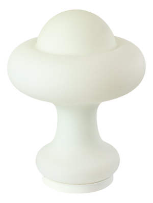 Mushroom Table Lamp in Frosted Glass from Peill & Putzler, 1960s