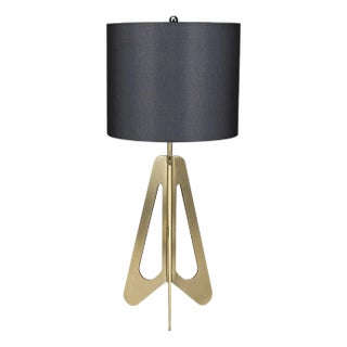 NOIR Candis Lamp with Black Shade, Metal with Brass Finish For Sale
