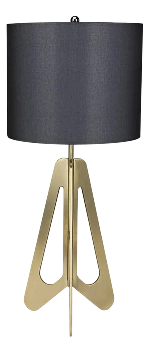 NOIR Candis Lamp with Black Shade, Metal with Brass Finish