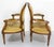 Brown Set of Louis XVI French Open Armchairs Medallion Armdhairs, 1900s For Sale - Image 8 of 16