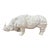 1960s Italian Modern Glazed Ceramic Rhinoceros For Sale