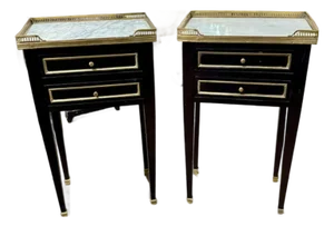 Pair of Vintage French Jansen Manner Side Tables