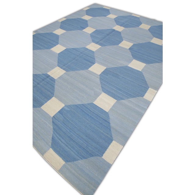 Early 21st Century Early 21st Century Handmade Modern Kilim Rug 8'5" X 10'11" For Sale - Image 5 of 7