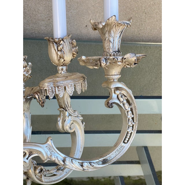 Louis XV Silver Wall Sconce For Sale - Image 9 of 13