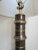 Large Brass Mid-Century Column Lamp With Shade For Sale - Image 4 of 7