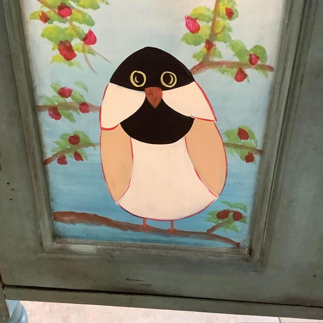 Vintage Pati B "Bird Cupboard" Accent Cabinet For Sale - Image 16 of 17