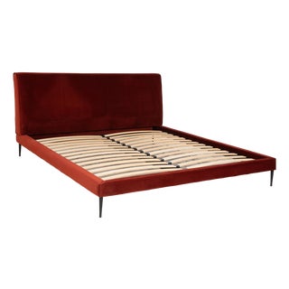 Fabric Bed in Red from Boconcept For Sale