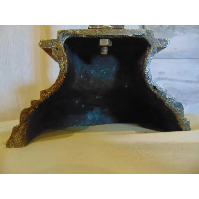 Art Nouveau Brass Standing Cross, 1890s For Sale - Image 9 of 11