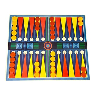 1969 Backgammon Game Designed by George Ortman, Made by George Jensen for Art in America Series For Sale