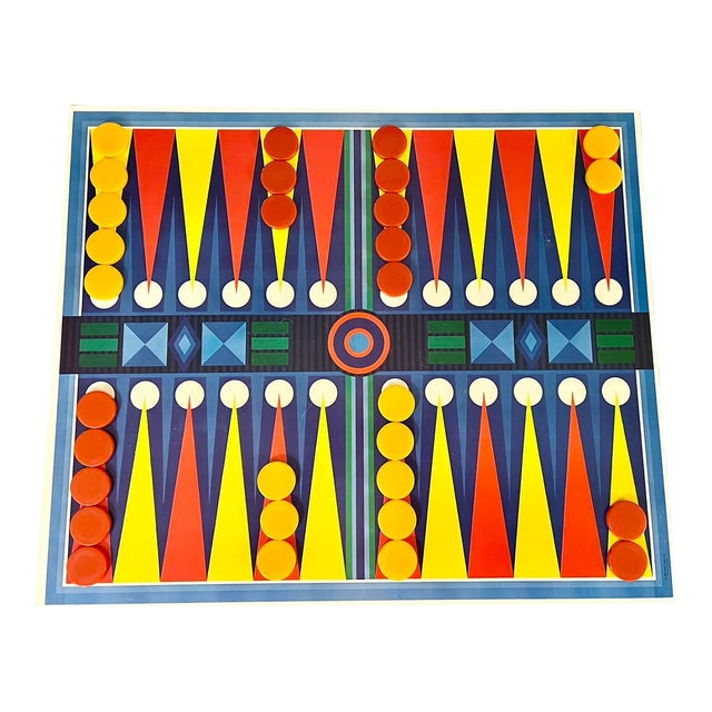 1969 Backgammon Game Designed by George Ortman, Made by George Jensen for Art in America Series For Sale