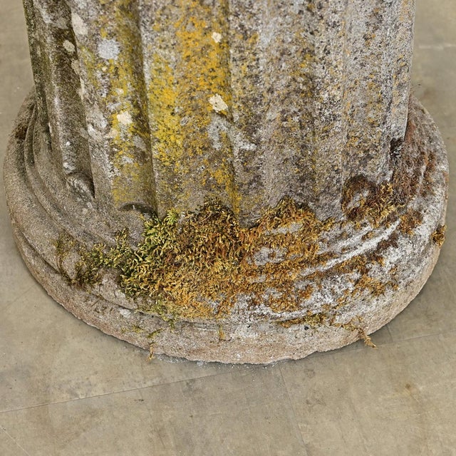 English 19th Century Cast Stone Column For Sale - Image 4 of 8
