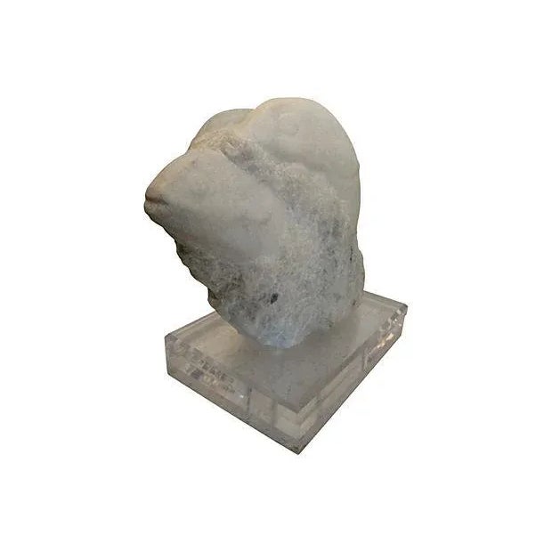 Marble Fish Sculpture by Signed JBA Chairish