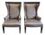 1960s Vintage High Back Wing Chairs - A Pair For Sale