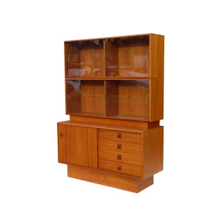 Danish Modern Teak Buffet & Hutch For Sale