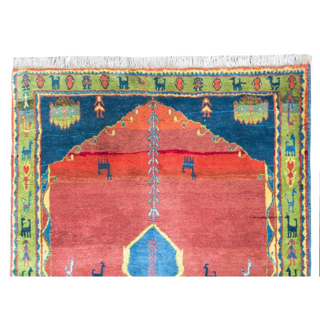 Vintage Persian Gabbeh Rug For Sale - Image 12 of 15