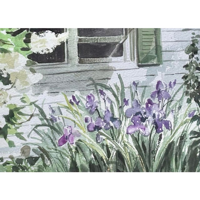 Late 20th Century Linda M. DeLuca Landscape Watercolor Painting, Framed For Sale - Image 4 of 6