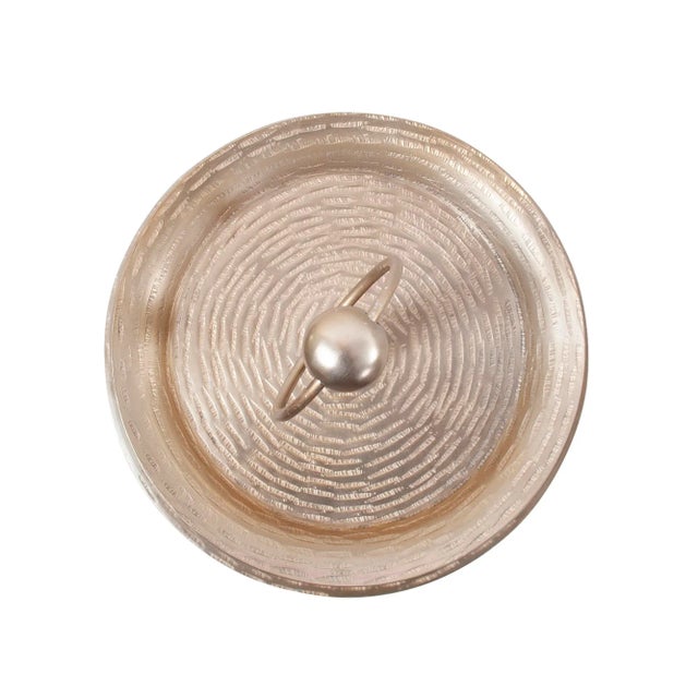 2020s The Hammered Em Dash 3 Tiered Service Tray For Sale - Image 5 of 6