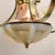 French Opalescent 3-Arm Chandelier in Brass and Glass from Petitot, 1930s For Sale - Image 15 of 16