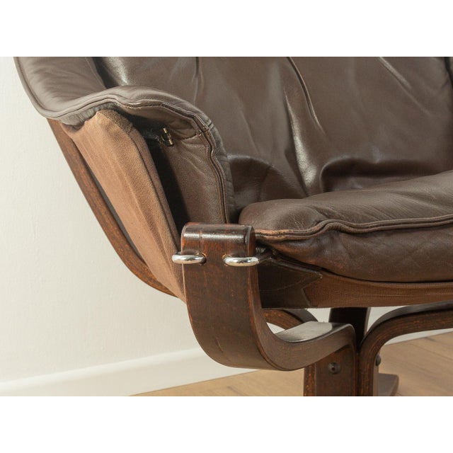 Set of Vintage Falcon Armchair and Footstool by Sigurd Ressell for Vatne Møbler, 1970s For Sale - Image 12 of 14