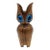 Mid 20th Century Carved Olive Wood Owl Bottle Opener For Sale